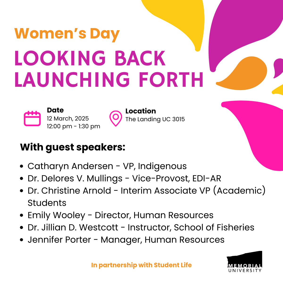 International Women's Day Event Poster 2025